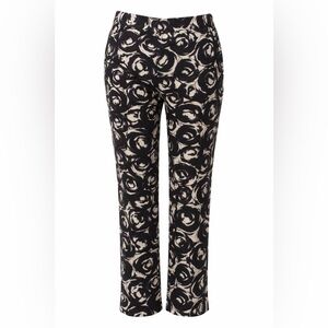 MOSCHINO 30 YEAR COLLECTION BLACK AND WHITE SILK COTTON PANTS SIZE 8
